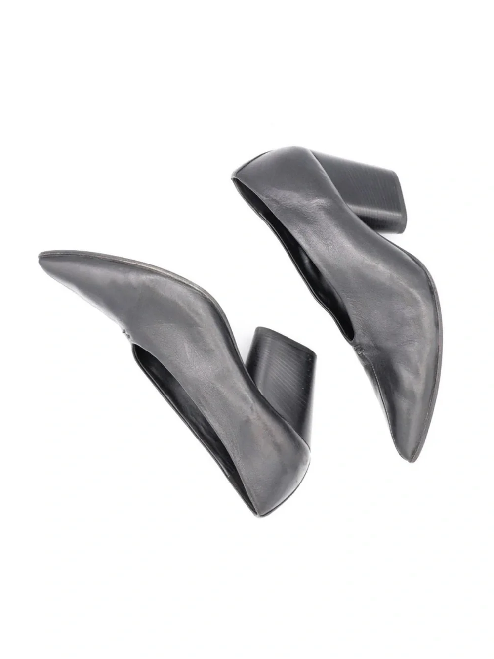 Halmanera Pointed-Toe Mid Heel Pumps 8.5-9 /39.5